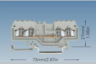 WD1-1.5E 笼式弹簧接线端子系列